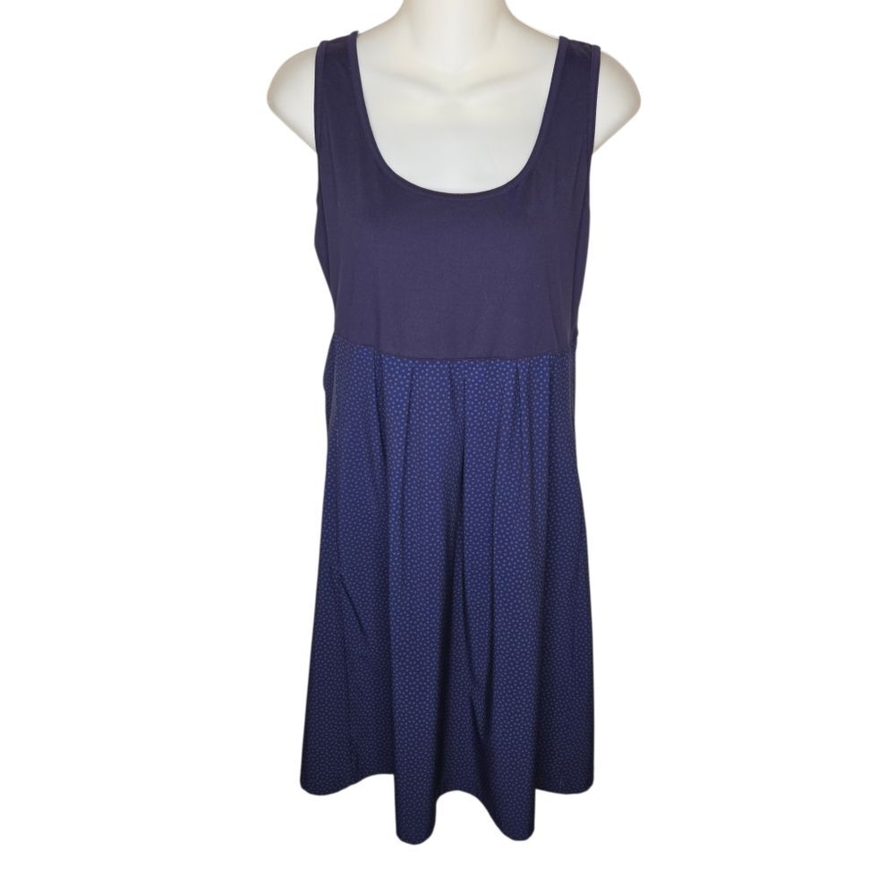 Columbia Marrakech Maven Navy Blue Omni-Shade Tank Dress, Size Medium